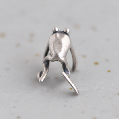 Vintage Frog Sterling Silver Ear Cuffs