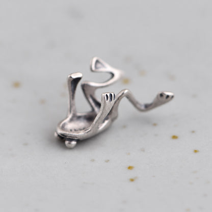 Vintage Frog Sterling Silver Ear Cuffs