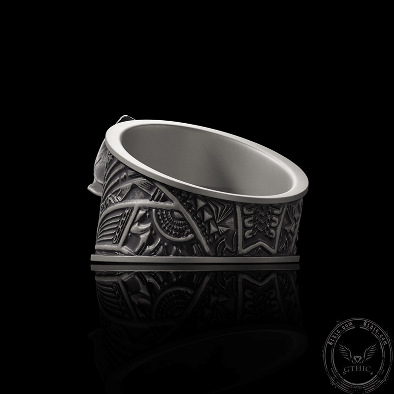 Vintage Hat Skull Sterling Silver Ring
