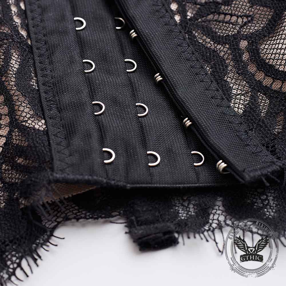 Vintage Lace Fishbone Bustier Camisole Top