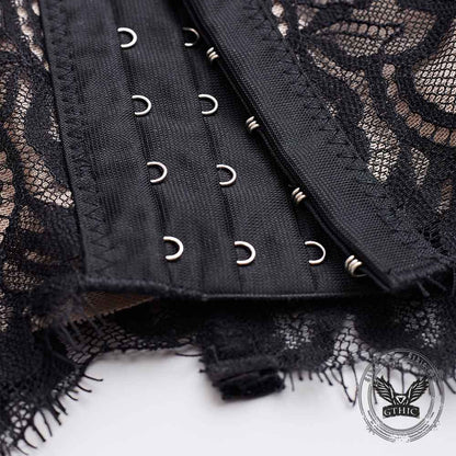 Vintage Lace Fishbone Bustier Camisole Top
