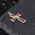 Vintage Multi-Layered Cross Pendant in Stainless Steel