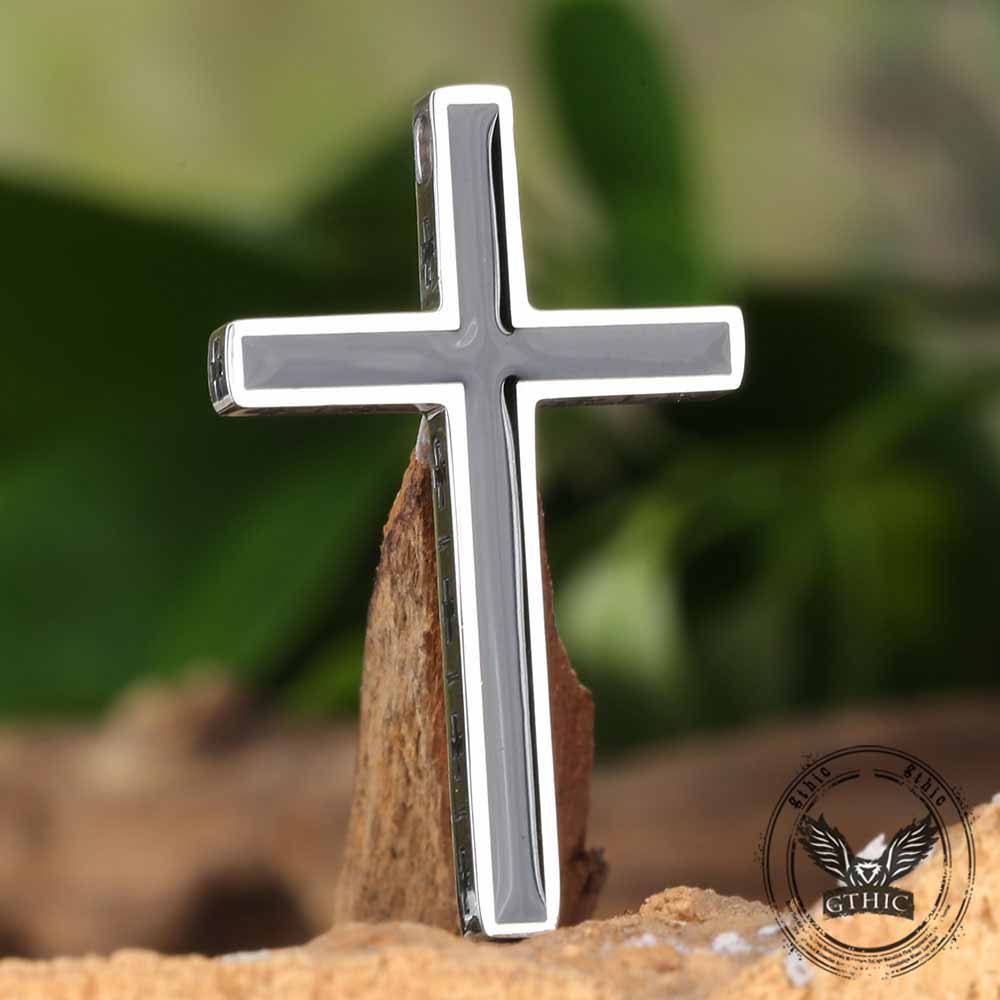 Vintage Multiple Cross Pendant in Stainless Steel