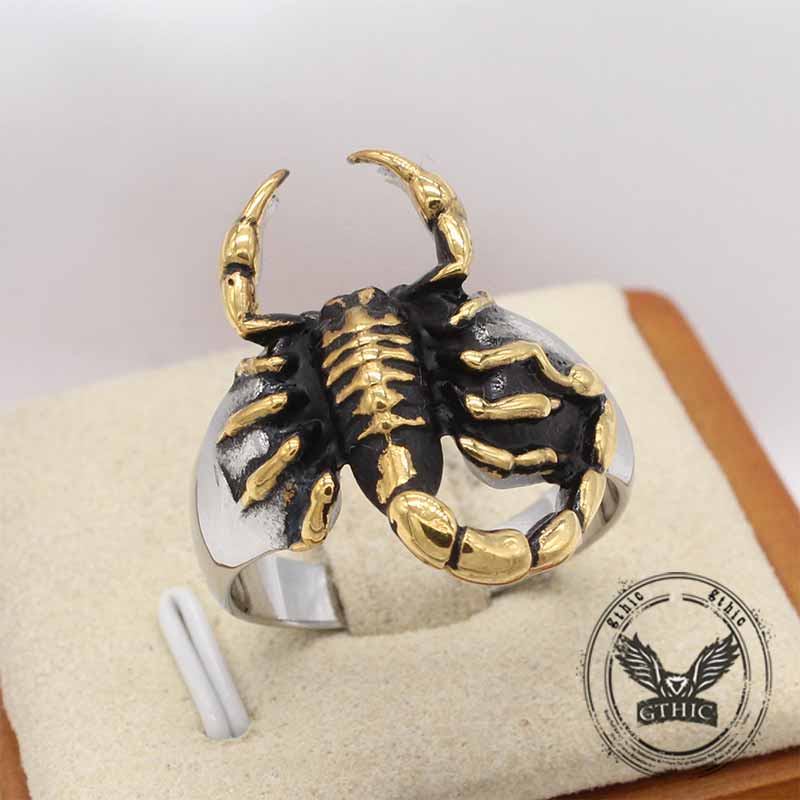 Vintage Scorpion Animal Ring in Stainless Steel