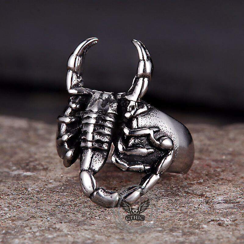 Vintage Scorpion Animal Ring in Stainless Steel
