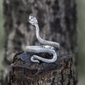 Vintage Snake Ring in Stainless Steel