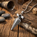 Vintage Viking Rune Spearhead Pendant in Stainless Steel