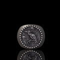 Vintage Wendigo Skeleton Sterling Silver Ring
