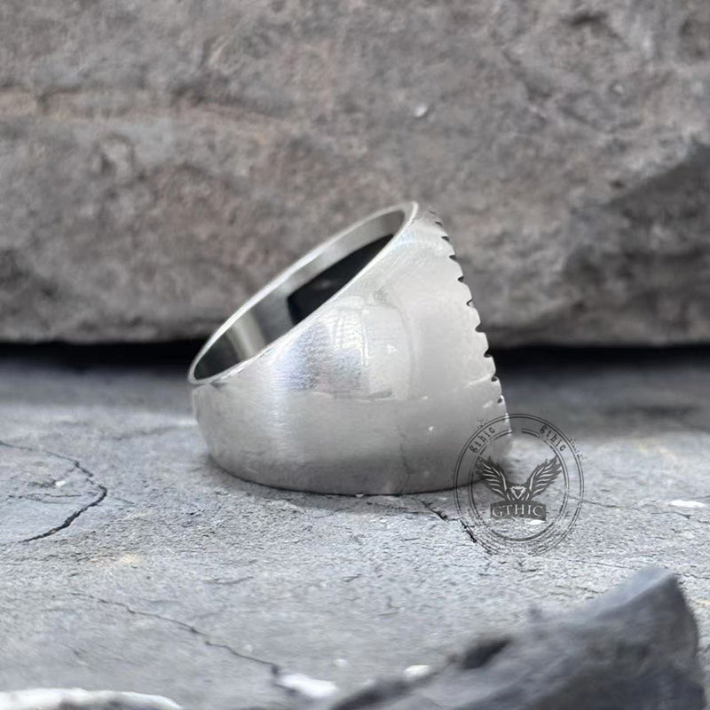 Vintage Wendigo Skeleton Sterling Silver Ring