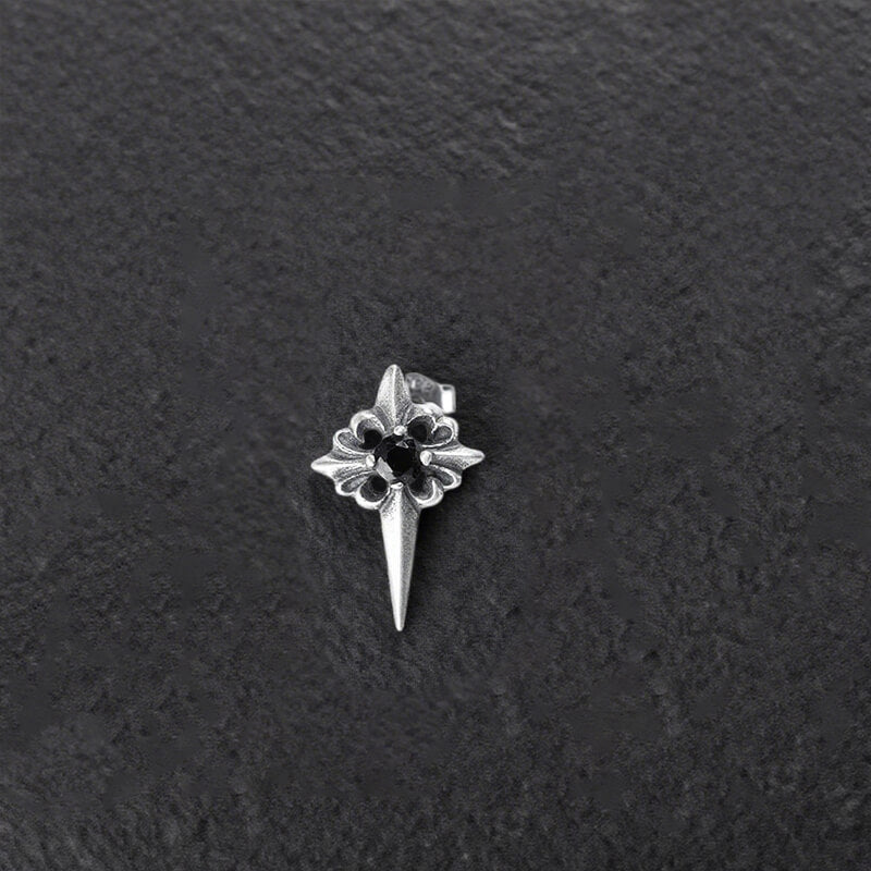 Vintage Zircon Polaris Earrings in Sterling Silver