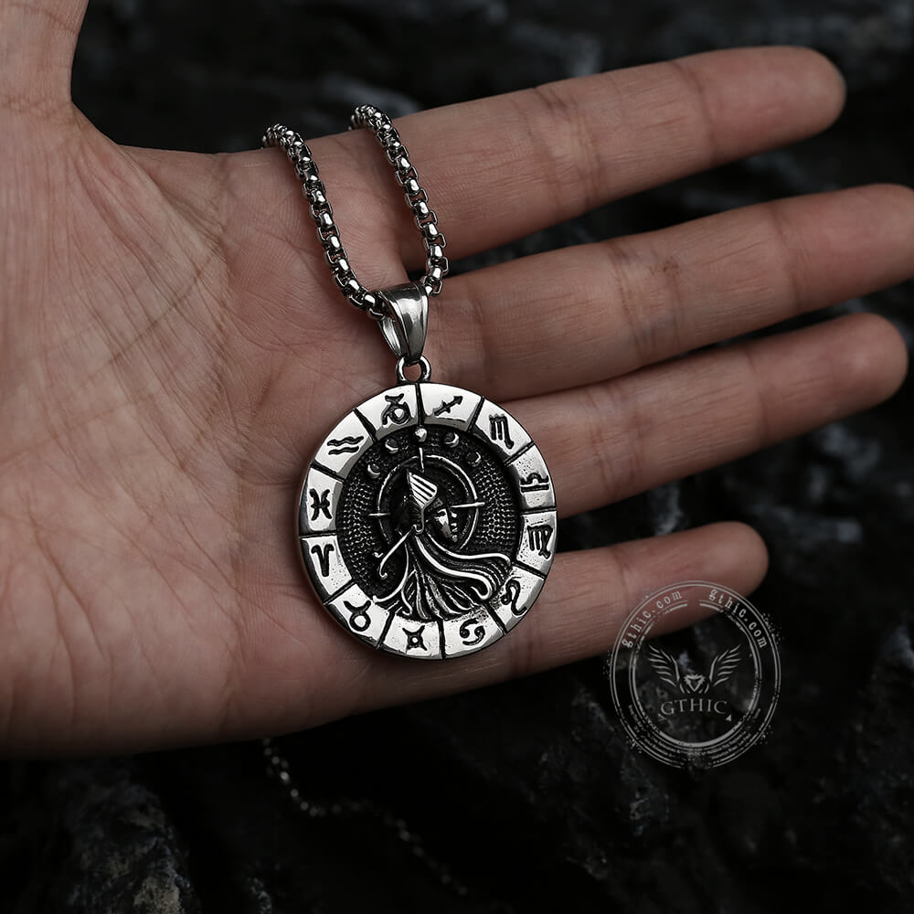 Virgo Pendant in Stainless Steel