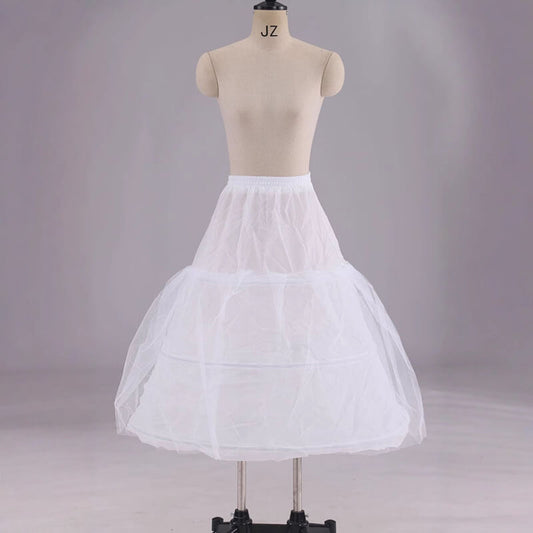 White Fishbone A-Line Wedding Dress Petticoat