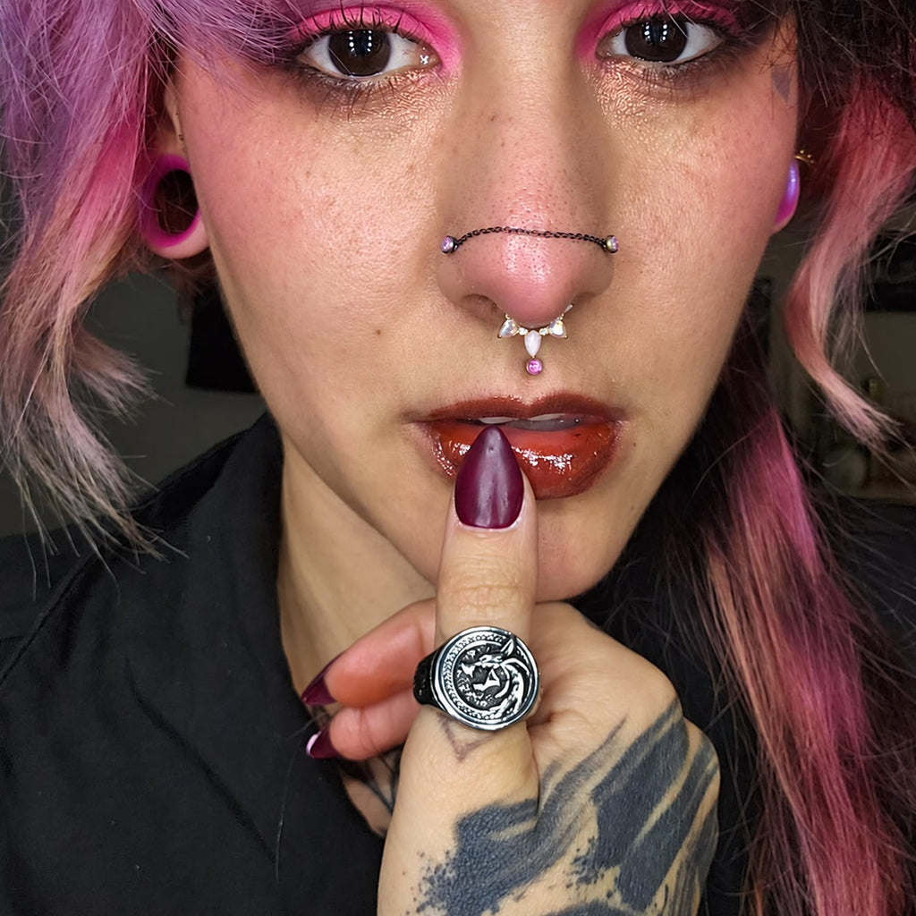 Witcher Wolf Viking Ring in Stainless Steel