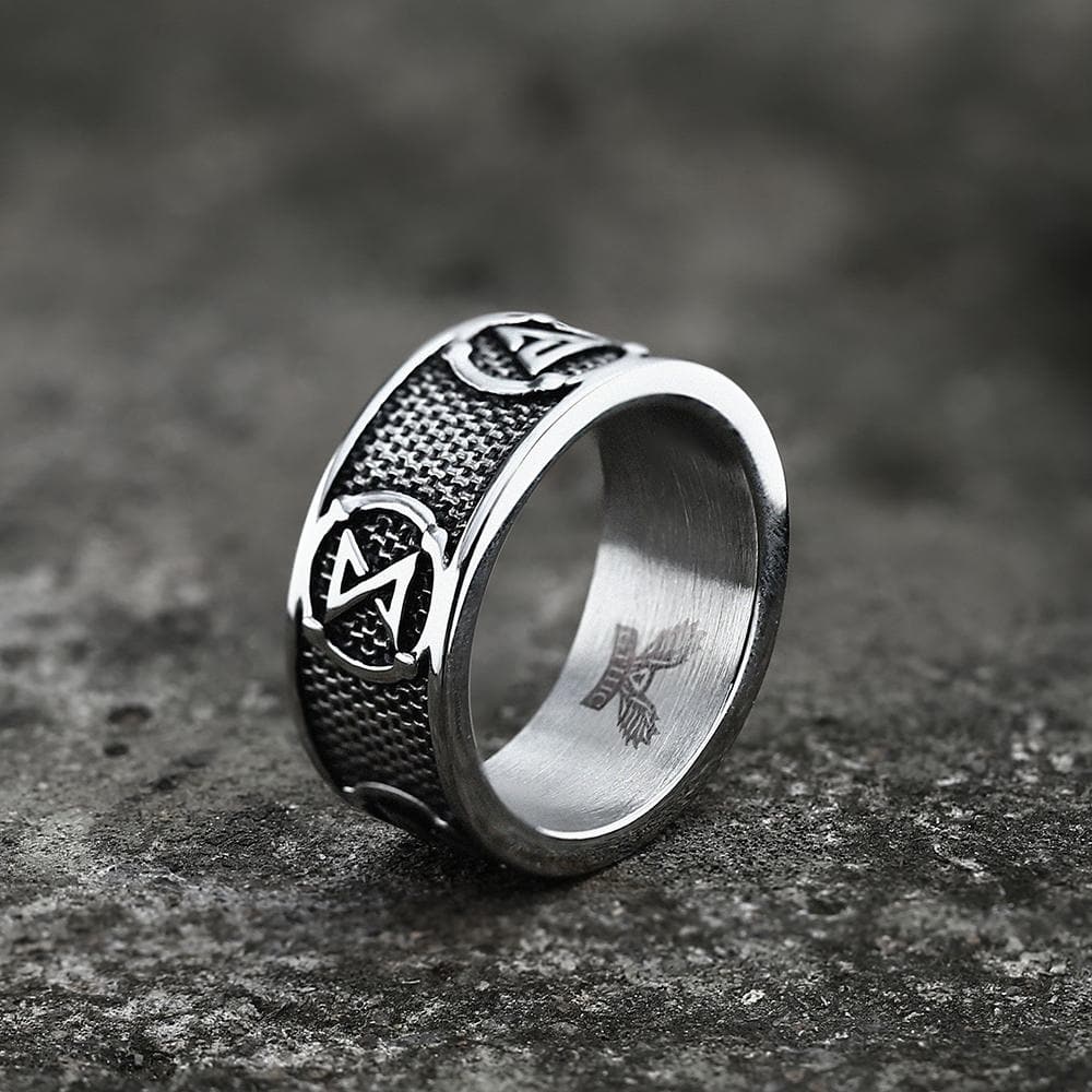 Witchers Elements Signs Ring in Stainless Steel
