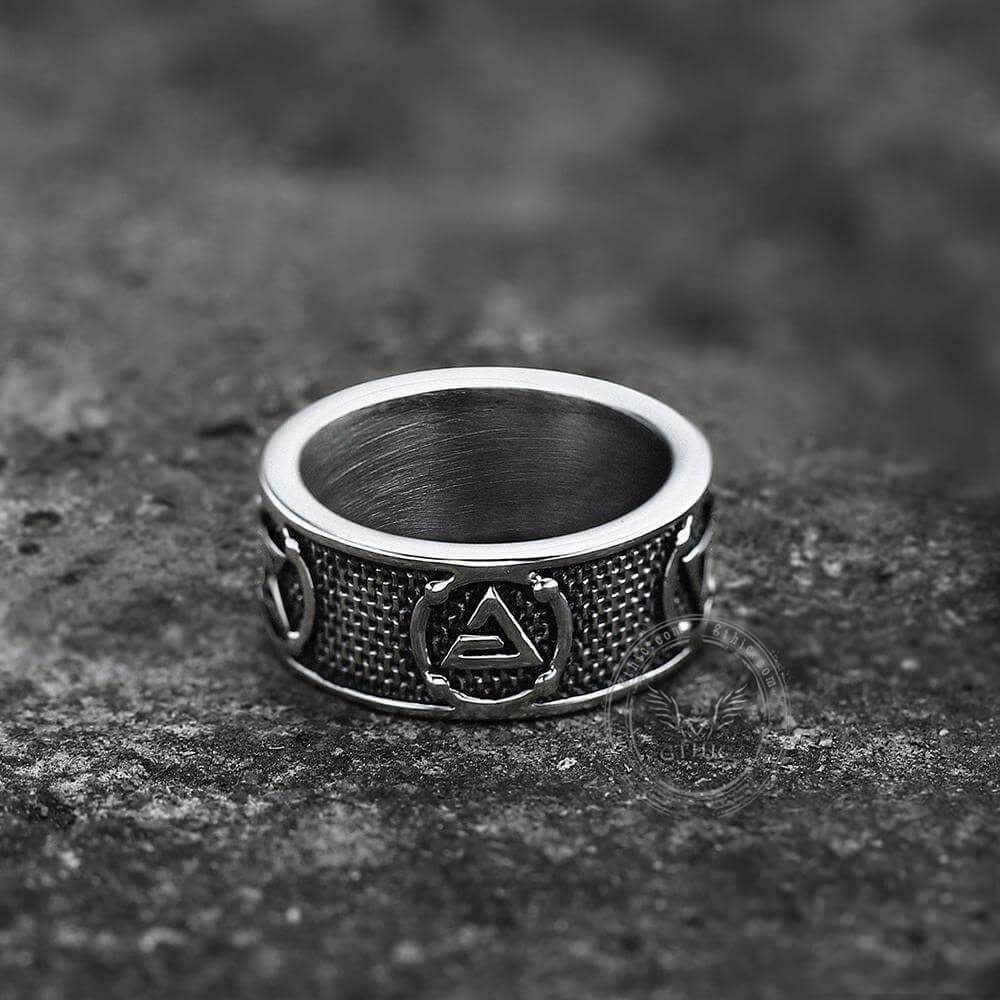 Witchers Elements Signs Ring in Stainless Steel