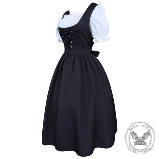 Women's Medieval Lace Up Costume Dress