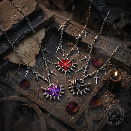 Y2K Love Sword Thorn Gothic Alloy Pendant