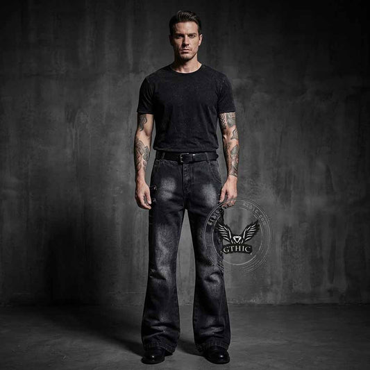 Y2K Street Strappy American-Style Bootcut Jeans