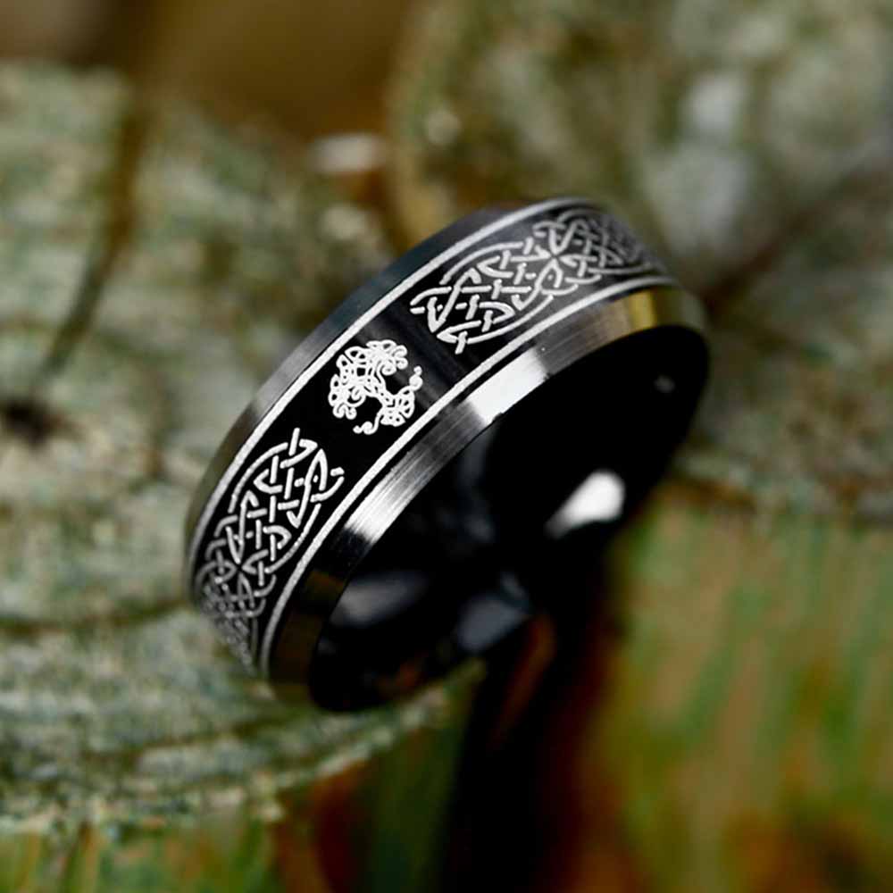 Yggdrasil Celtic Knot Stainless Steel Norse Ring